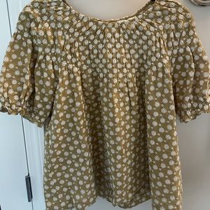 Embroidered eyelet Madewell top